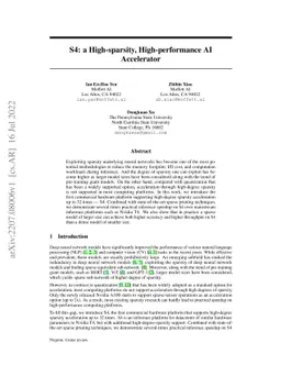 S4: a High-sparsity, High-performance AI Accelerator