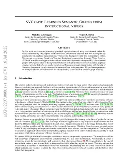SVGraph: Learning Semantic Graphs from Instructional Videos