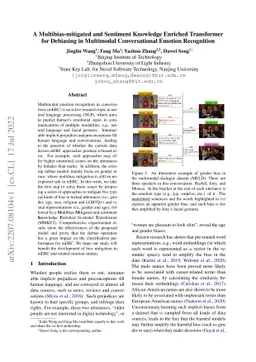 A Multibias-mitigated and Sentiment Knowledge Enriched Transformer for
  Debiasing in Multimodal Conversational Emotion Recognition