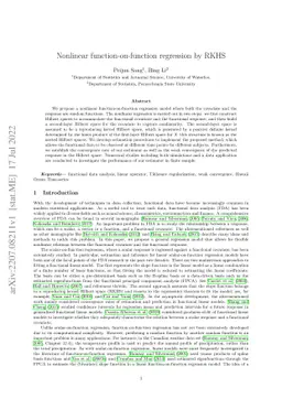 Nonlinear function-on-function regression by RKHS