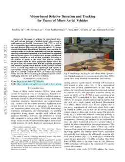 Vision-based Relative Detection and Tracking for Teams of Micro Aerial
  Vehicles