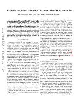Revisiting PatchMatch Multi-View Stereo for Urban 3D Reconstruction