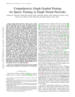 Comprehensive Graph Gradual Pruning for Sparse Training in Graph Neural
  Networks
