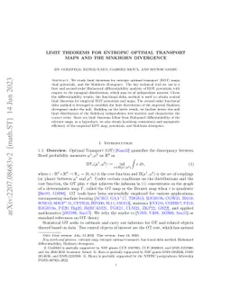 Limit Theorems for Entropic Optimal Transport Maps and the Sinkhorn
  Divergence