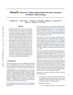 Robustar: Interactive Toolbox Supporting Precise Data Annotation for
  Robust Vision Learning