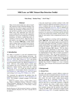 MRCLens: an MRC Dataset Bias Detection Toolkit