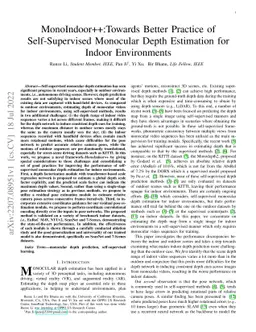 MonoIndoor++:Towards Better Practice of Self-Supervised Monocular Depth
  Estimation for Indoor Environments