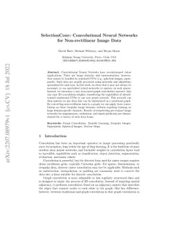 SelectionConv: Convolutional Neural Networks for Non-rectilinear Image
  Data
