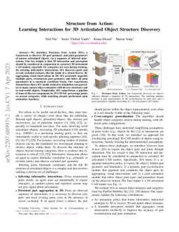 Structure from Action: Learning Interactions for Articulated Object 3D
  Structure Discovery