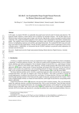 XG-BoT: An Explainable Deep Graph Neural Network for Botnet Detection
  and Forensics