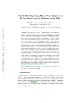 ParticleSfM: Exploiting Dense Point Trajectories for Localizing Moving
  Cameras in the Wild