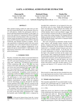 GAFX: A General Audio Feature eXtractor