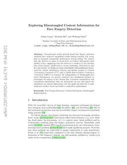 Exploring Disentangled Content Information for Face Forgery Detection