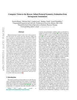 Computer Vision to the Rescue: Infant Postural Symmetry Estimation from
  Incongruent Annotations