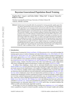Bayesian Generational Population-Based Training