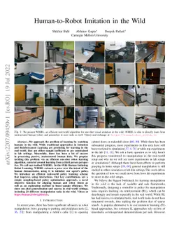 Human-to-Robot Imitation in the Wild