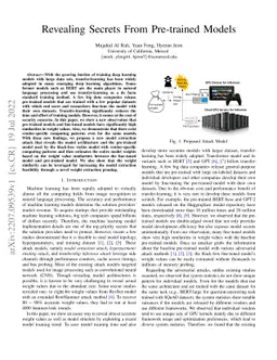 Revealing Secrets From Pre-trained Models