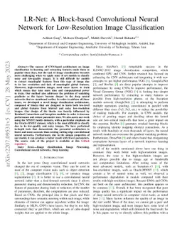 LR-Net: A Block-based Convolutional Neural Network for Low-Resolution
  Image Classification