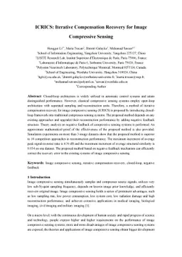 ICRICS: Iterative Compensation Recovery for Image Compressive Sensing