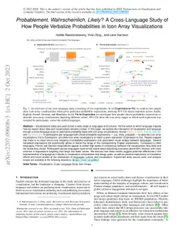 Probablement, Wahrscheinlich, Likely ? A Cross-Language Study of How
  People Verbalize Probabilities in Icon Array Visualizations