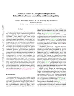 Overlooked factors in concept-based explanations: Dataset choice,
  concept learnability, and human capability