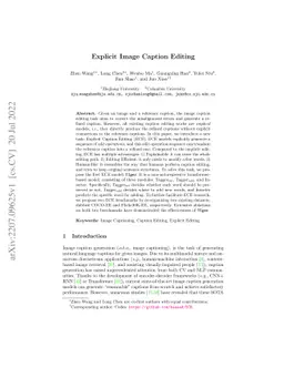 Explicit Image Caption Editing