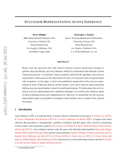 Successor Representation Active Inference