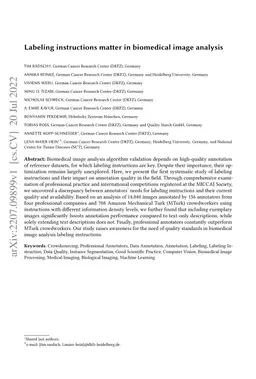 Labeling instructions matter in biomedical image analysis