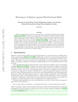 Robustness of Epinets against Distributional Shifts