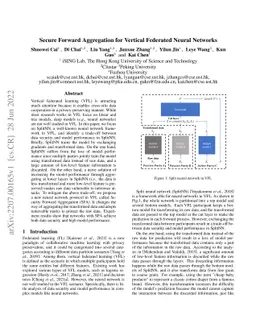 Secure Forward Aggregation for Vertical Federated Neural Networks