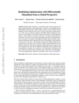 Rethinking Optimization with Differentiable Simulation from a Global
  Perspective