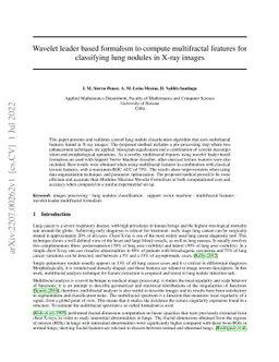 Wavelet leader based formalism to compute multifractal features for
  classifying lung nodules in X-ray images