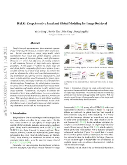 DALG: Deep Attentive Local and Global Modeling for Image Retrieval