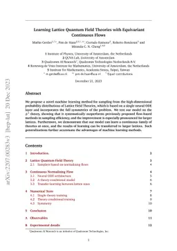 Learning Lattice Quantum Field Theories with Equivariant Continuous
  Flows