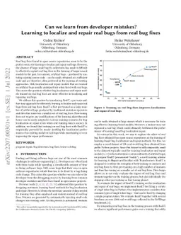 Can we learn from developer mistakes? Learning to localize and repair
  real bugs from real bug fixes