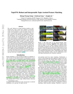 TopicFM: Robust and Interpretable Topic-Assisted Feature Matching