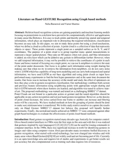 Literature on Hand GESTURE Recognition using Graph based methods