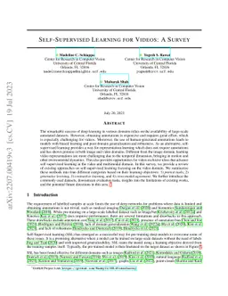 Self-Supervised Learning for Videos: A Survey
