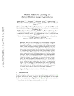 Online Reflective Learning for Robust Medical Image Segmentation