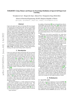 FitHuBERT: Going Thinner and Deeper for Knowledge Distillation of Speech
  Self-Supervised Learning