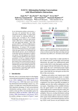 INSCIT: Information-Seeking Conversations with Mixed-Initiative
  Interactions