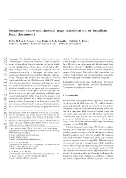 Sequence-aware multimodal page classification of Brazilian legal
  documents