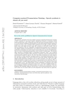 Computer-assisted Pronunciation Training -- Speech synthesis is almost
  all you need