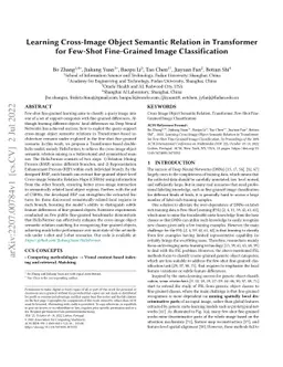 Learning Cross-Image Object Semantic Relation in Transformer for
  Few-Shot Fine-Grained Image Classification
