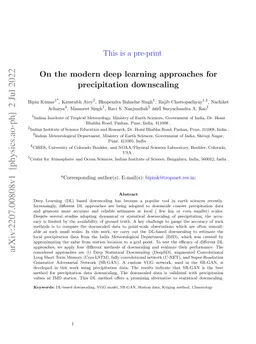 On the modern deep learning approaches for precipitation downscaling
