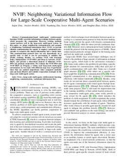 NVIF: Neighboring Variational Information Flow for Large-Scale
  Cooperative Multi-Agent Scenarios