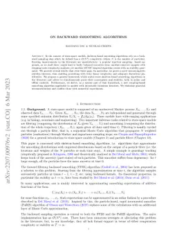 On backward smoothing algorithms