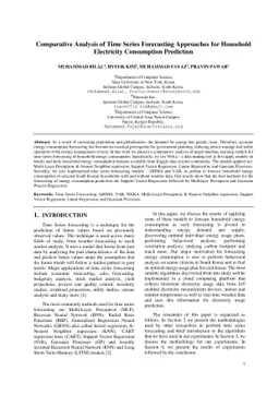 Comparative Analysis of Time Series Forecasting Approaches for Household
  Electricity Consumption Prediction