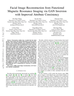 Facial Image Reconstruction from Functional Magnetic Resonance Imaging
  via GAN Inversion with Improved Attribute Consistency