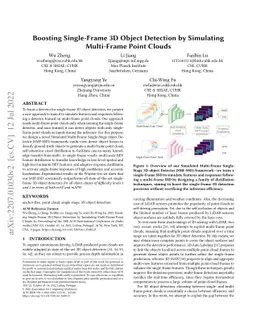 Boosting Single-Frame 3D Object Detection by Simulating Multi-Frame
  Point Clouds